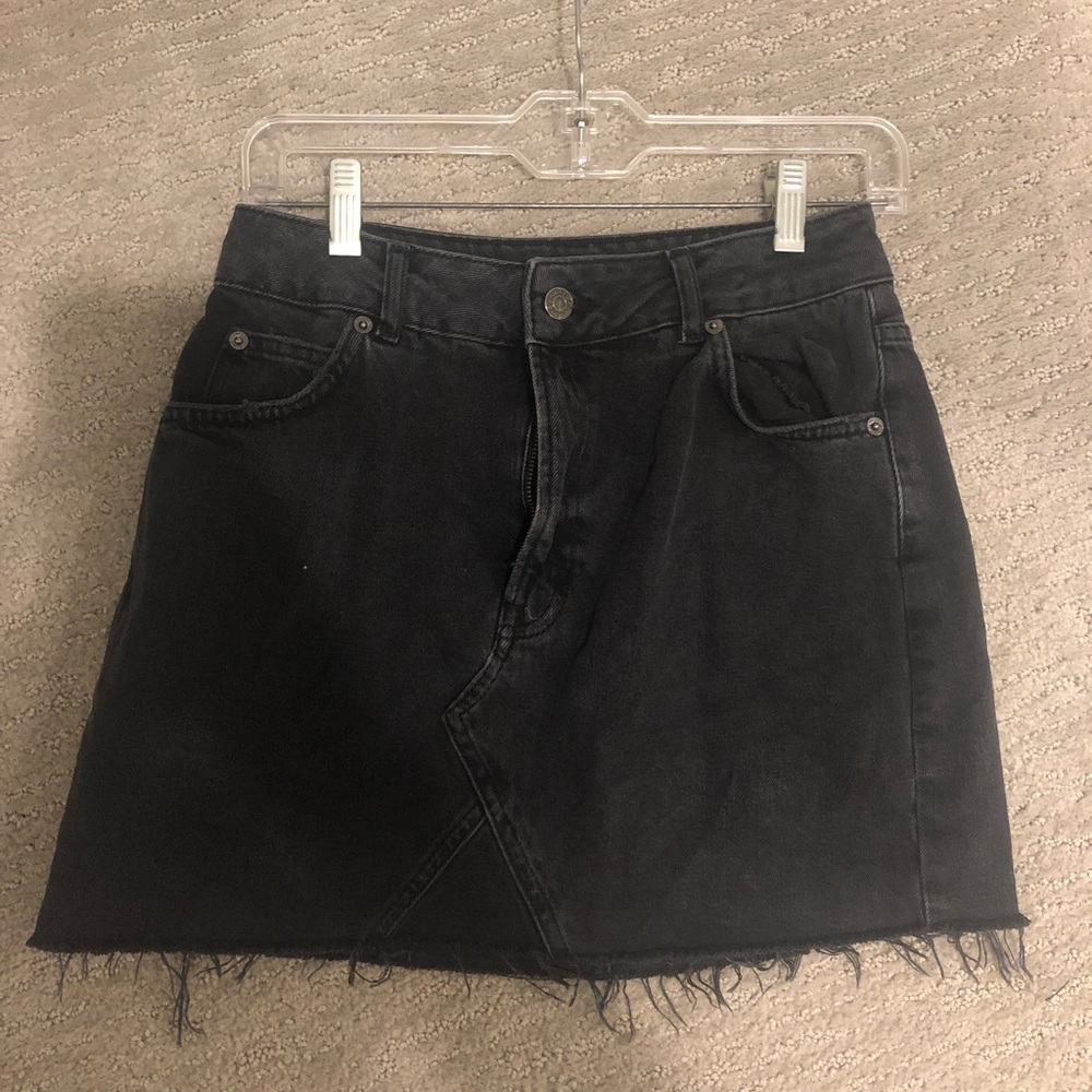 Black Denim Skirt Size 6